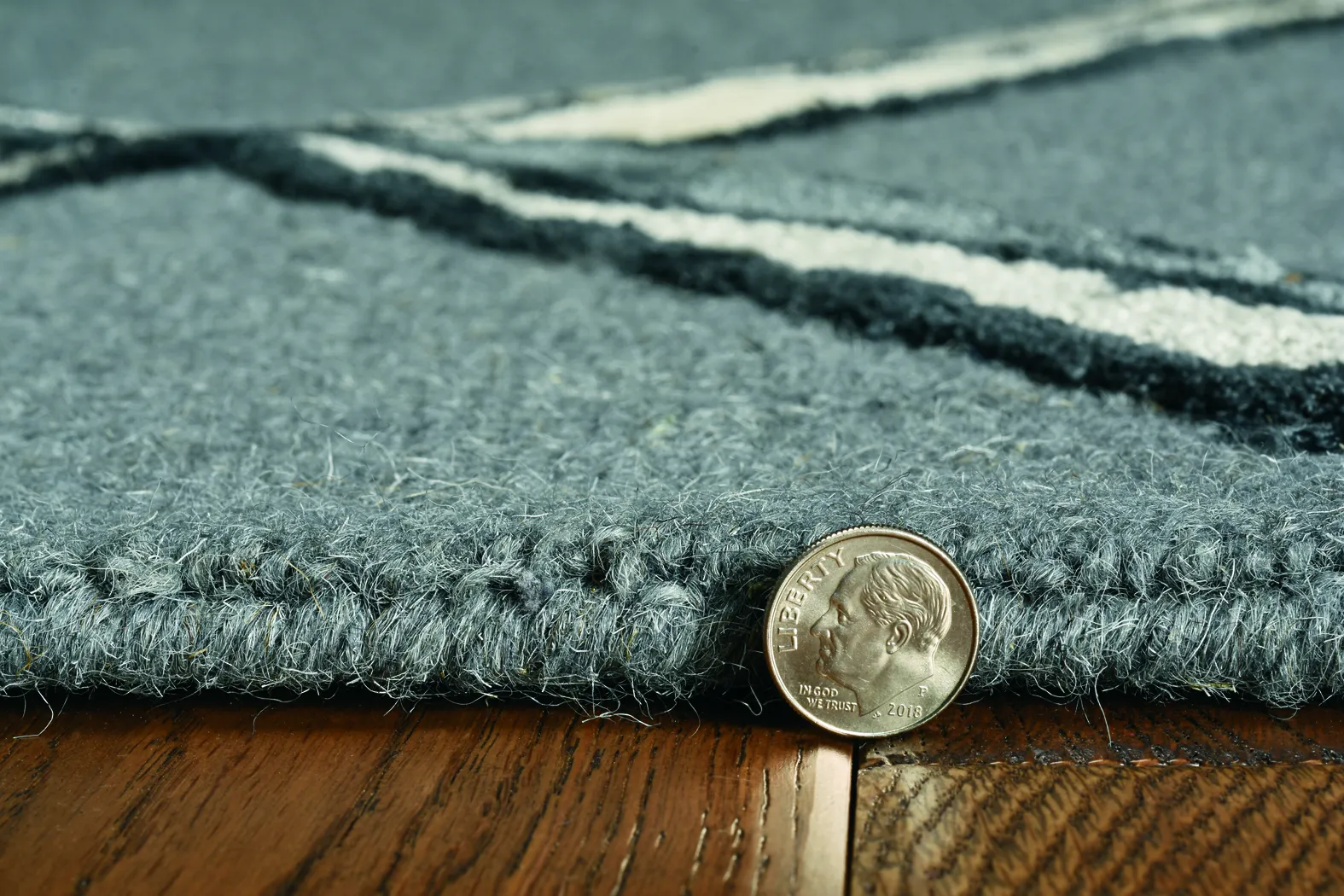 Kids Diamond Basic Gray 5' x 7' Rug - Thumbnail - Image 3