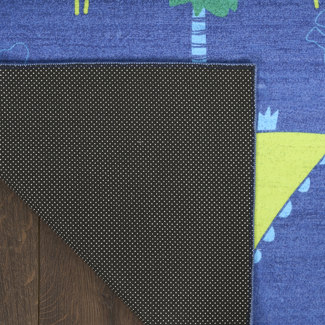 Kids Dino Jungle Navy 4' x 6' Rug - Thumbnail - Image 5