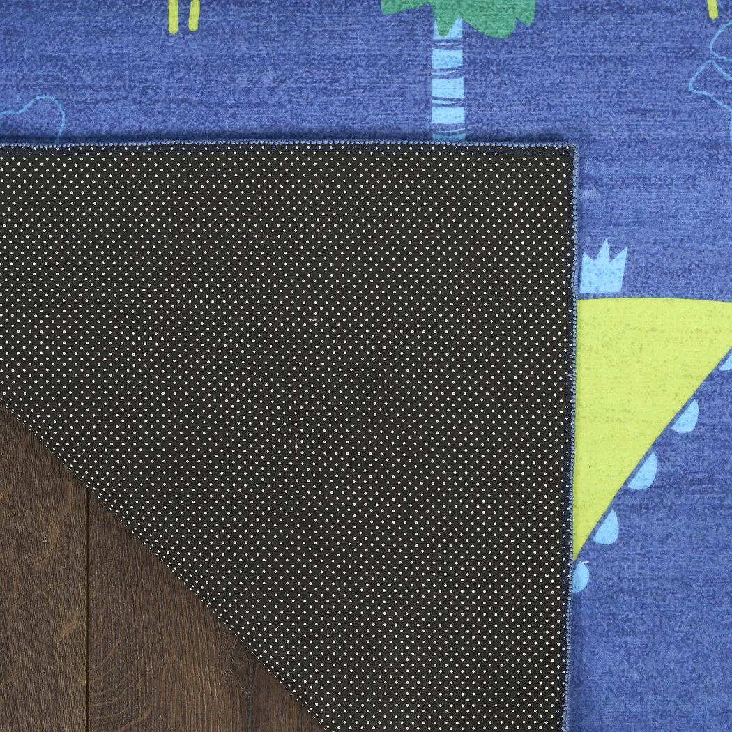 Kids Dino Jungle Navy 5' x 7' Rug - Thumbnail - Image 5