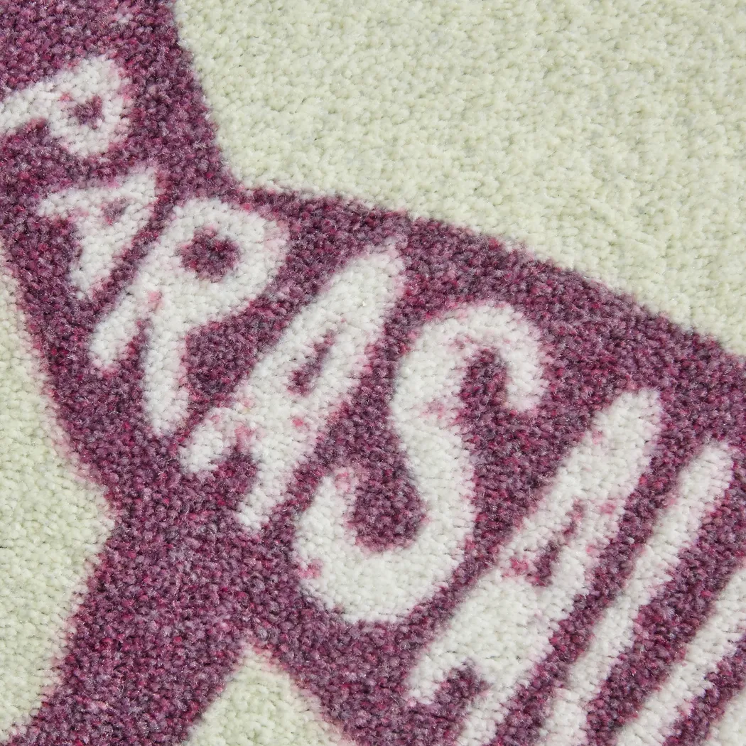 Kids Dino World White 5' x 8' Rug - Thumbnail - Image 4