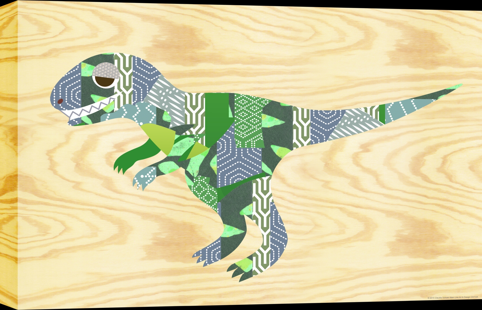 Kids Dinoroar Green Artwork - Thumbnail - Image 1