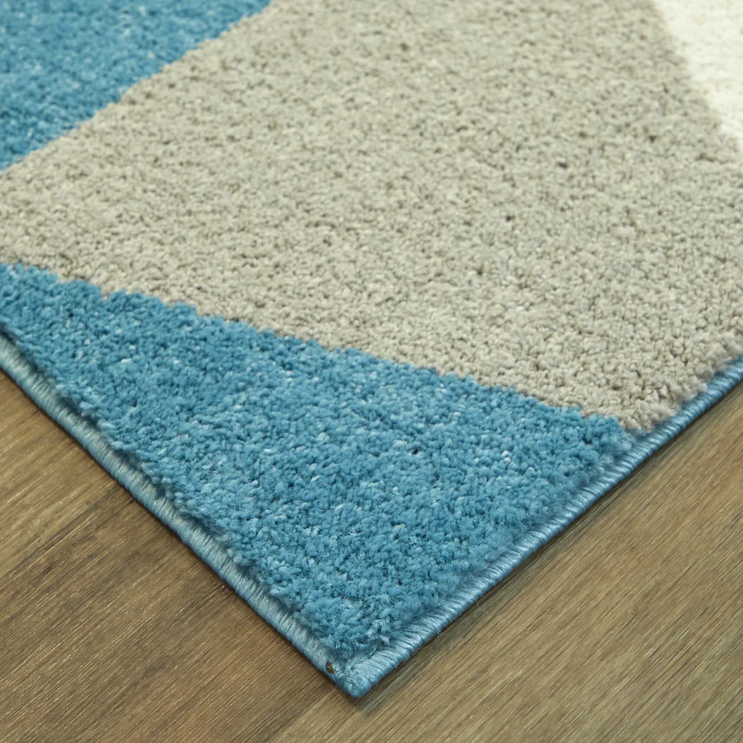 Kids Arcade Dream Blue 5'3 x 7' Rug - Thumbnail - Image 3