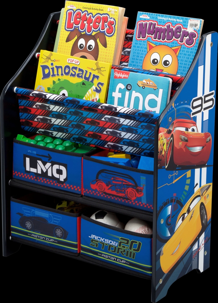 Kids Disney Cars Blue Bookcase - Thumbnail - Image 2