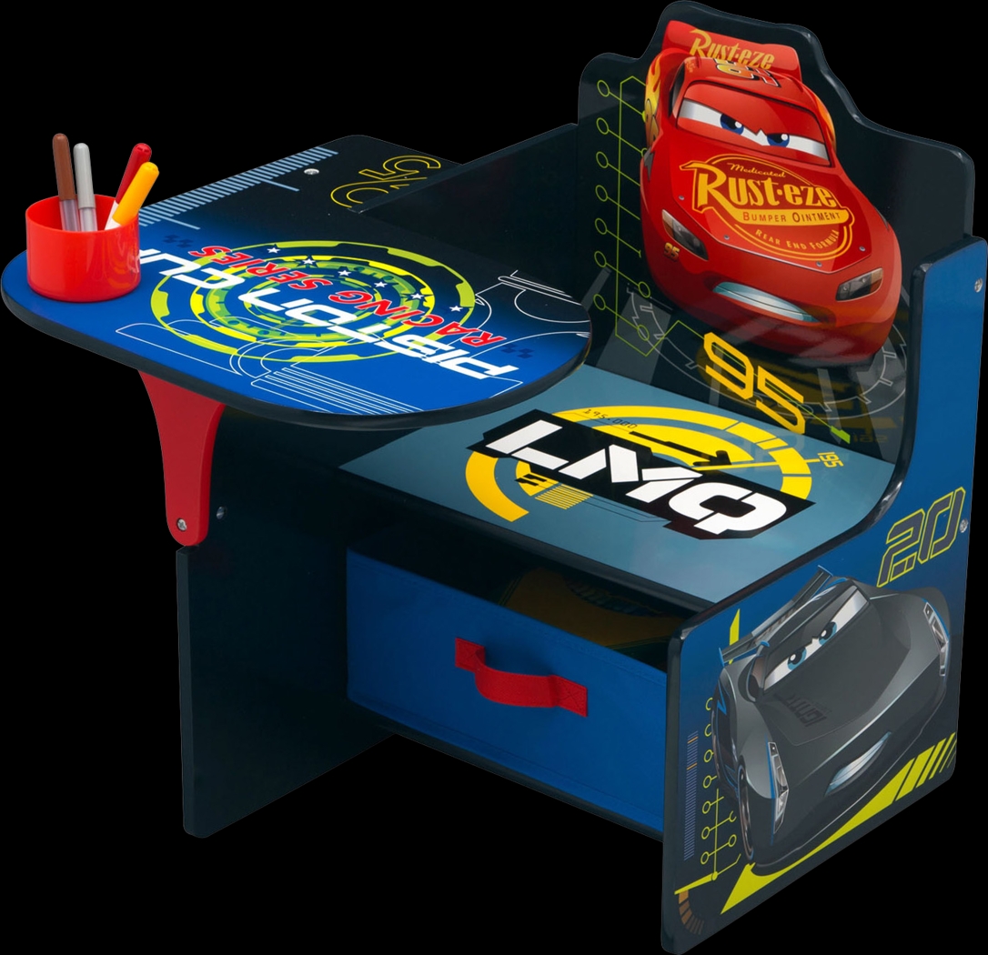 Kids Disney Cars Blue Chair Desk - Thumbnail - Image 2