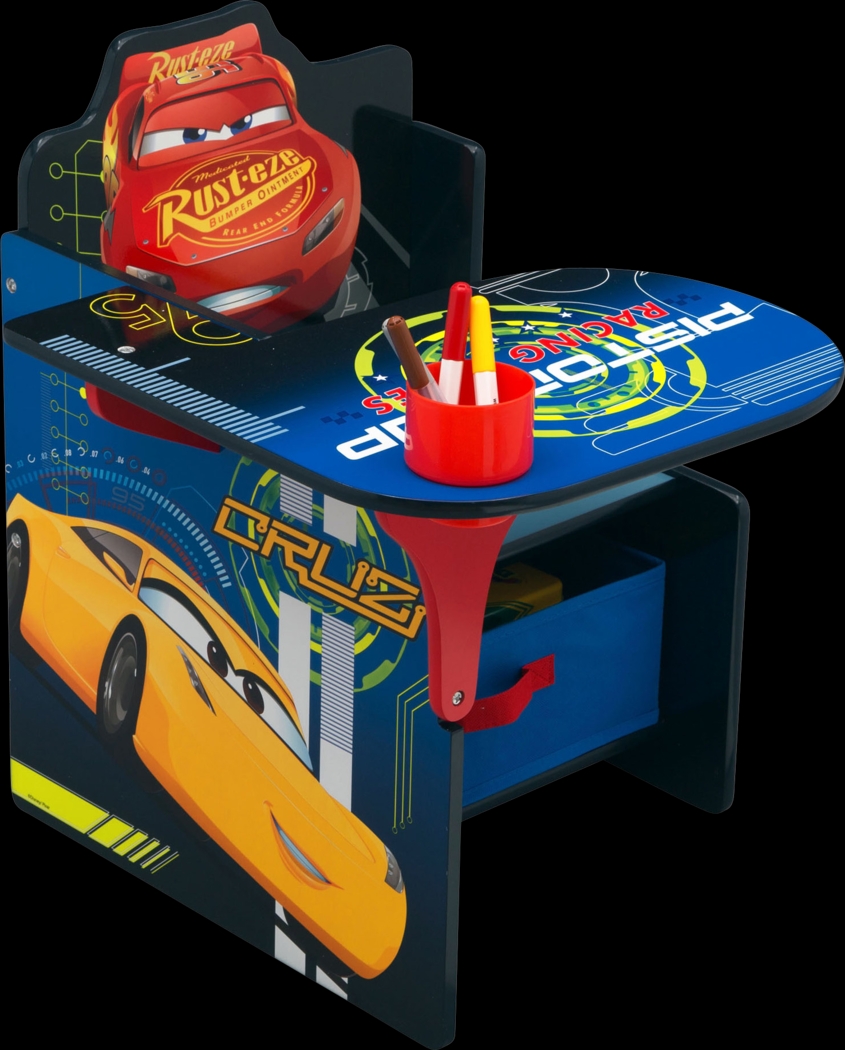 Kids Disney Cars Blue Chair Desk - Thumbnail - Image 1