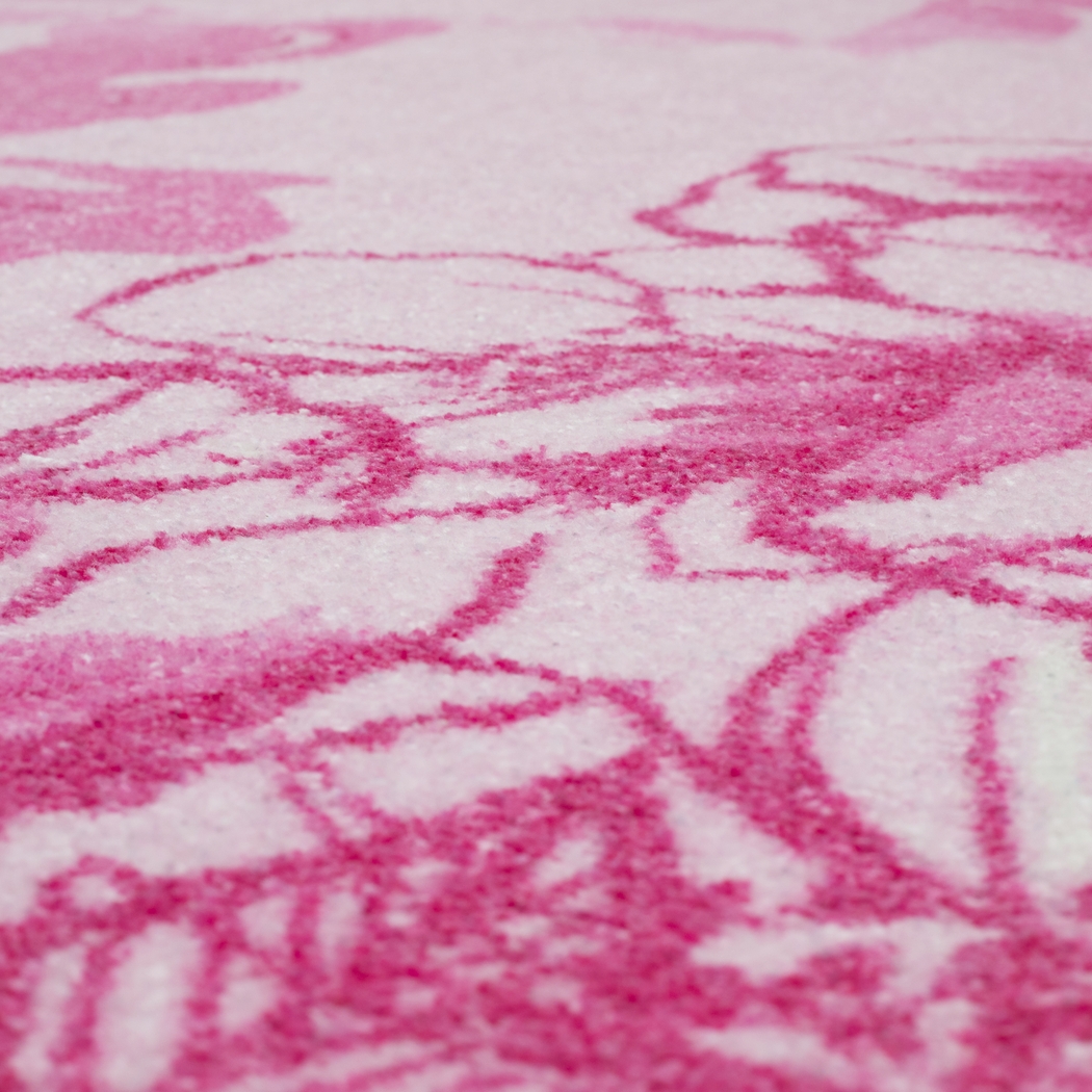 Kids Disney Cinderella Castle Pink 8' Round Rug - Thumbnail - Image 7