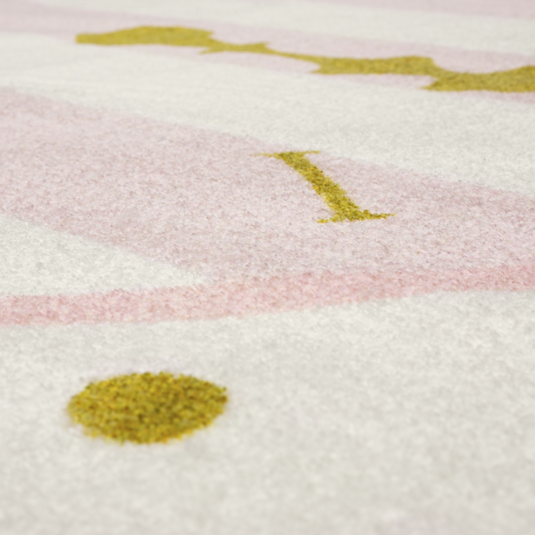 Kids Disney Cinderella Clock Light Pink 5' Round Rug - Thumbnail - Image 7