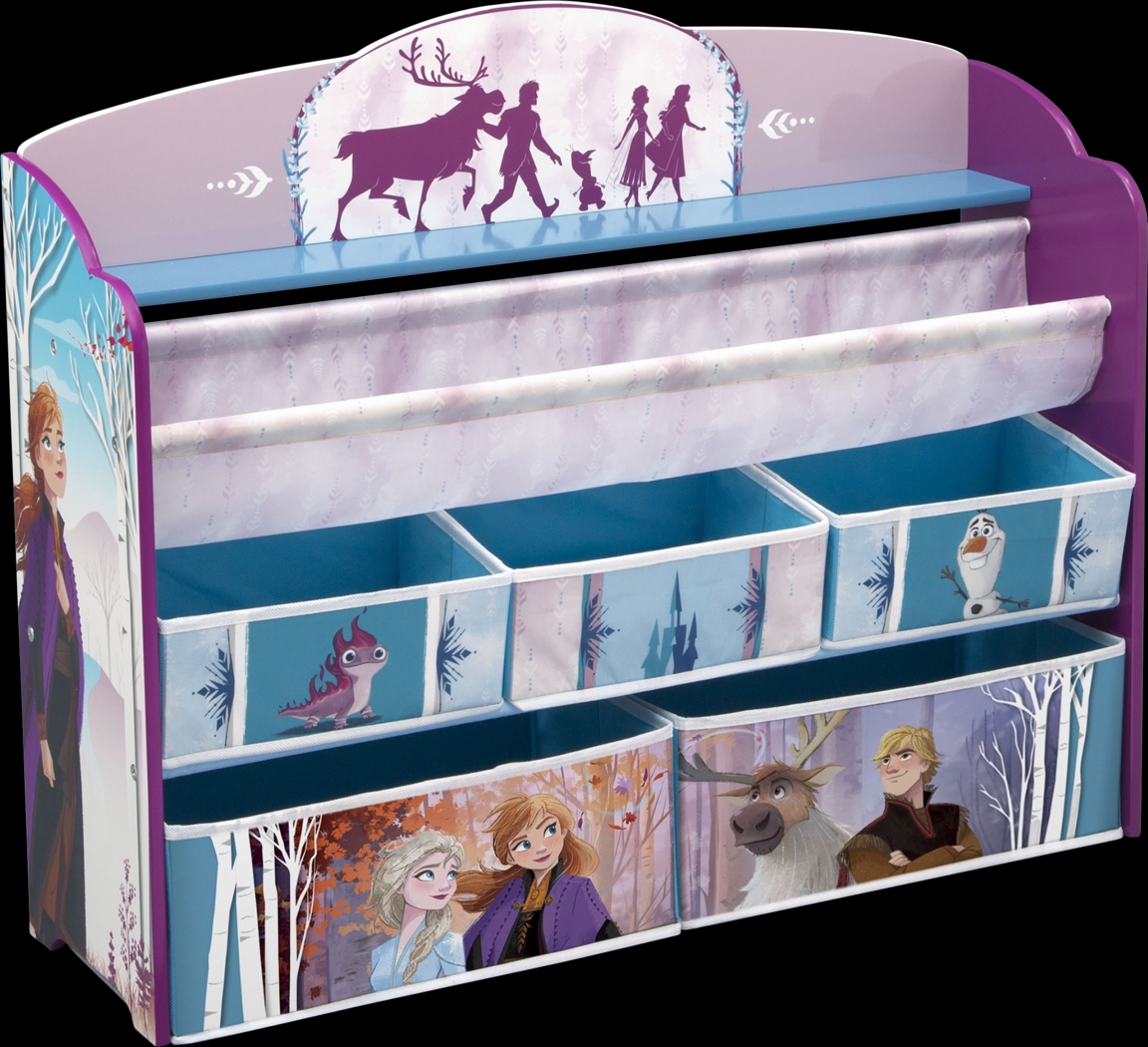 Kids Disney Frozen II Lilac Bookcase and Toy Organizer - Thumbnail - Image 1