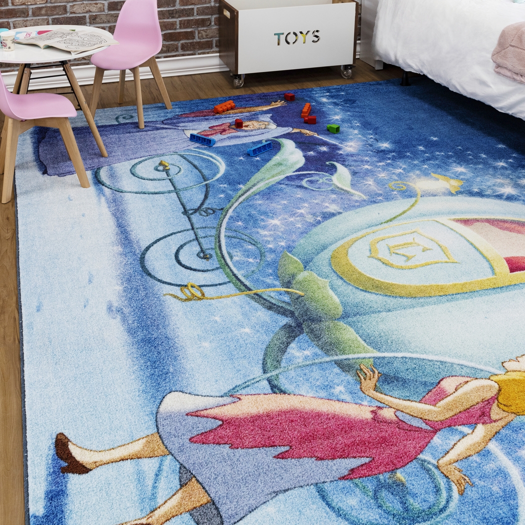 Kids Disney Magical Carriage Blue 3'4 x 5' Rug - Thumbnail - Image 3