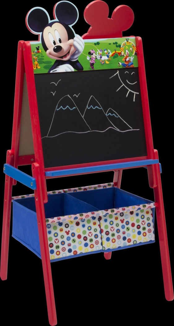 Kids Disney Mickey Mouse Red Easel with Storage - Thumbnail - Image 2
