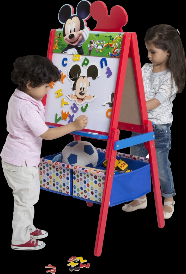 Kids Disney Mickey Mouse Red Easel with Storage - Thumbnail - Image 3