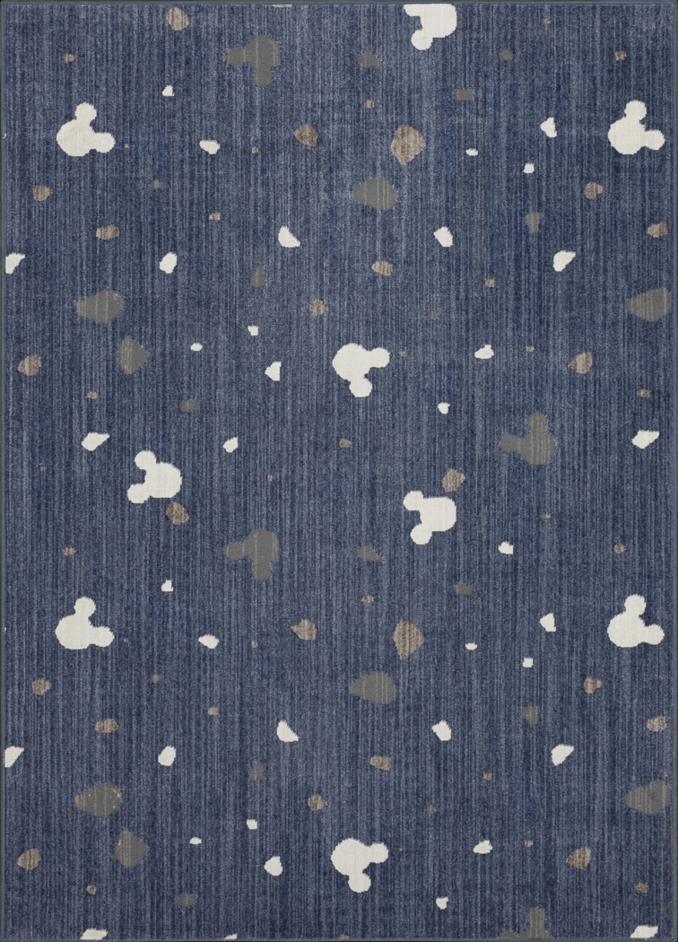 Kids Disney Mickey Mouse Terrazzo Blue 5' x 7' Rug - Thumbnail - Image 1