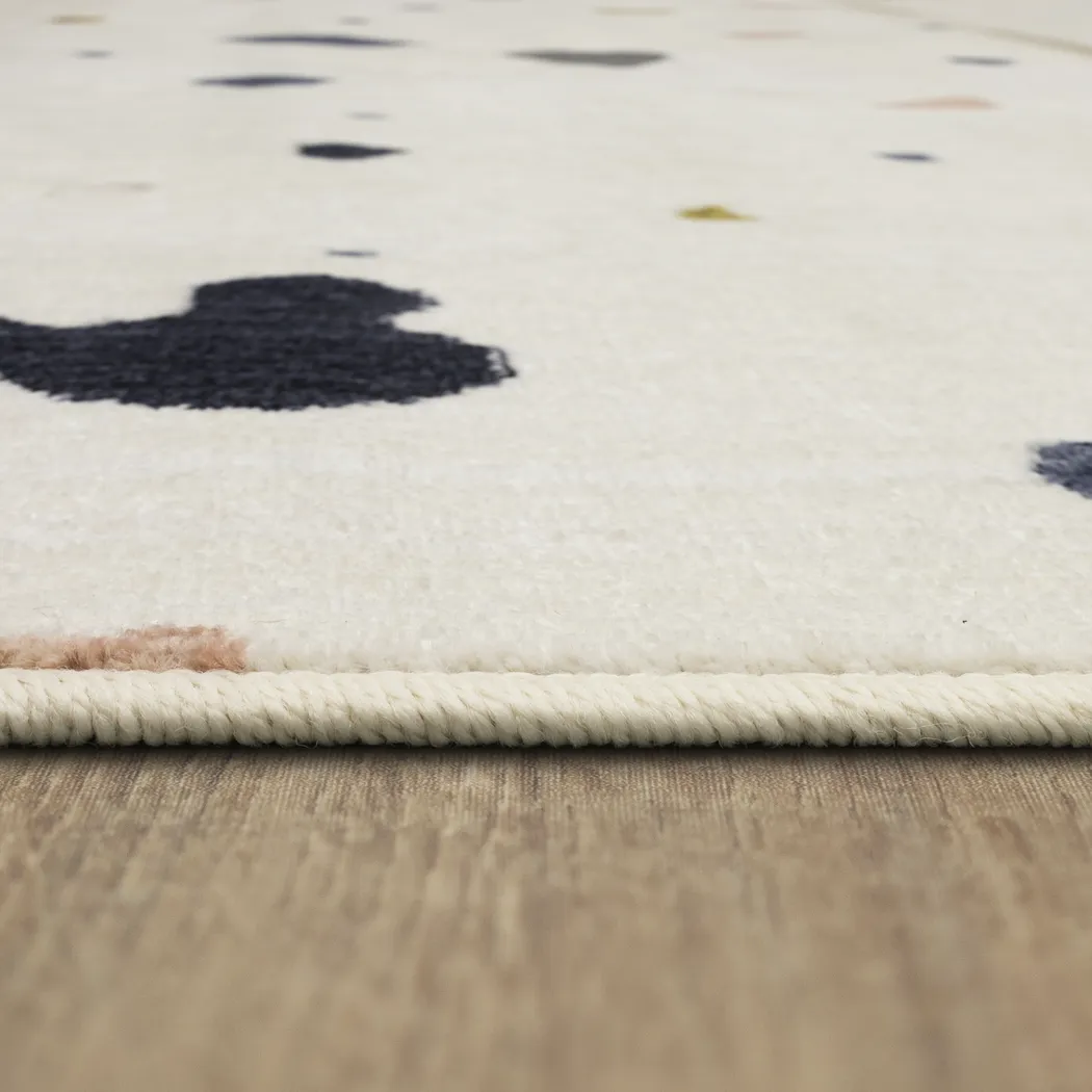 Kids Disney Mickey Mouse Terrazzo Ivory 5' x 7' Rug - Thumbnail - Image 7