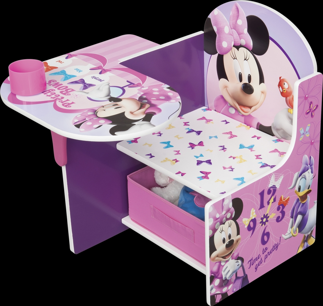 Kids Disney Minnie Mouse Pink Chair Desk - Thumbnail - Image 3