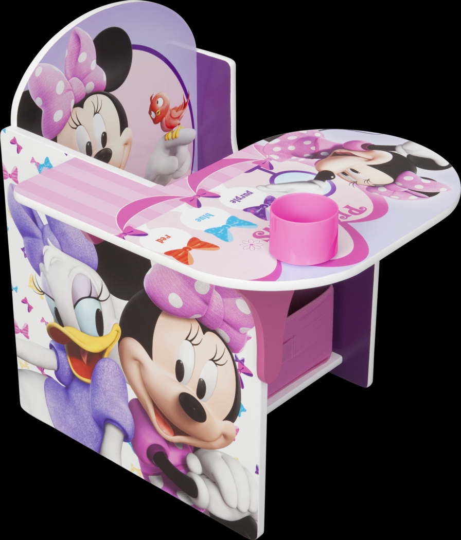 Kids Disney Minnie Mouse Pink Chair Desk - Thumbnail - Image 1