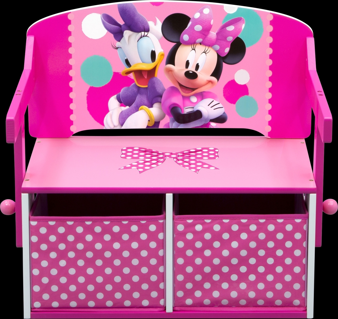 Kids Disney Minnie Mouse Pink Convertible Bench - Thumbnail - Image 1