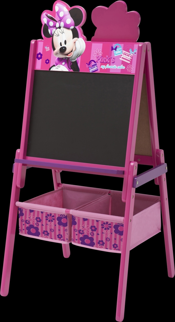 Kids Disney Minnie Mouse Pink Easel with Storage - Thumbnail - Image 3