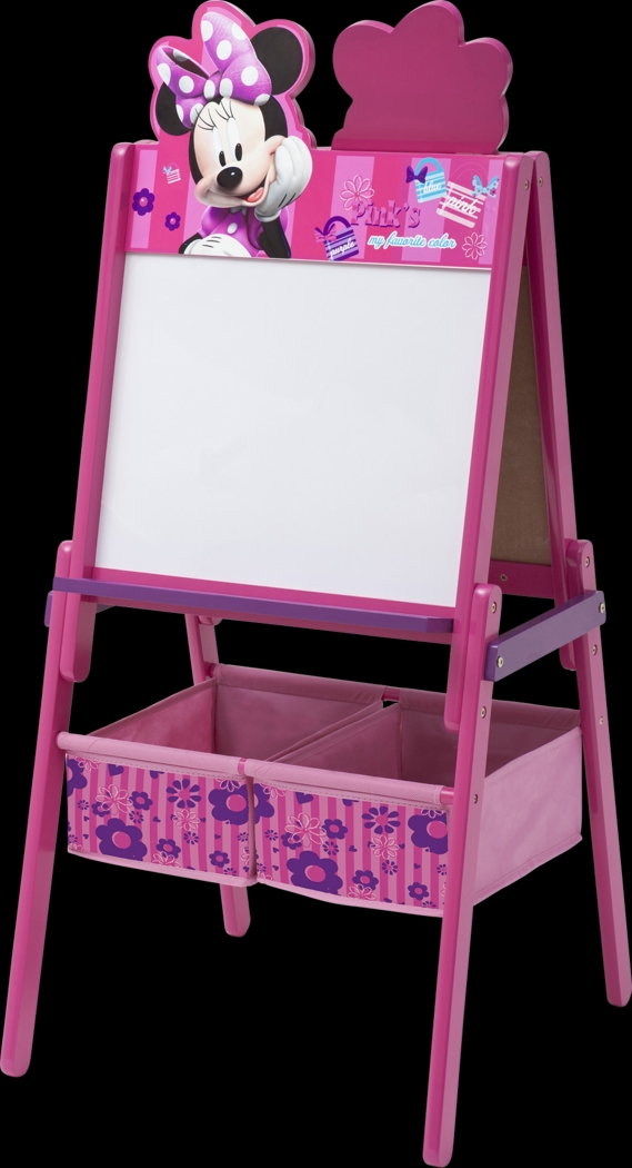 Kids Disney Minnie Mouse Pink Easel with Storage - Thumbnail - Image 6