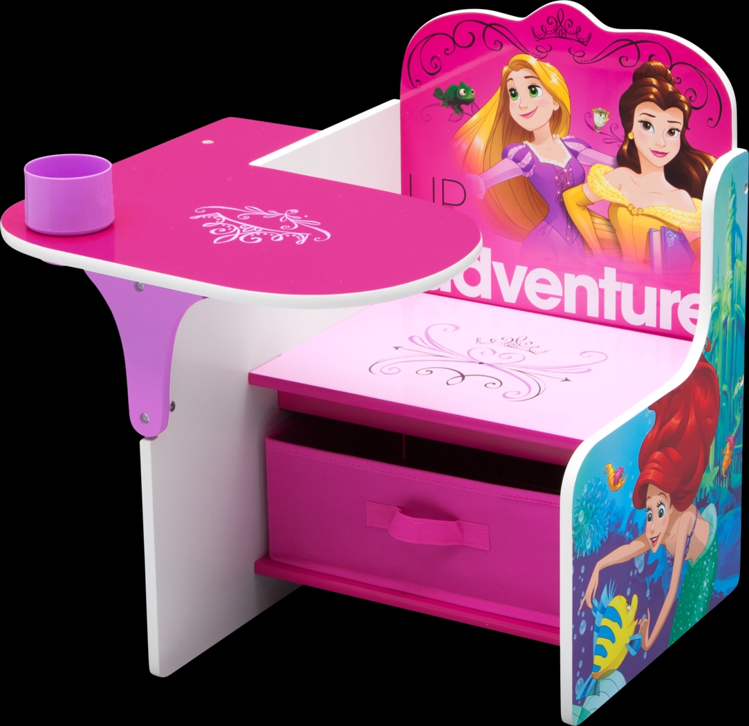 Kids Disney Princess Pink Chair Desk - Thumbnail - Image 2