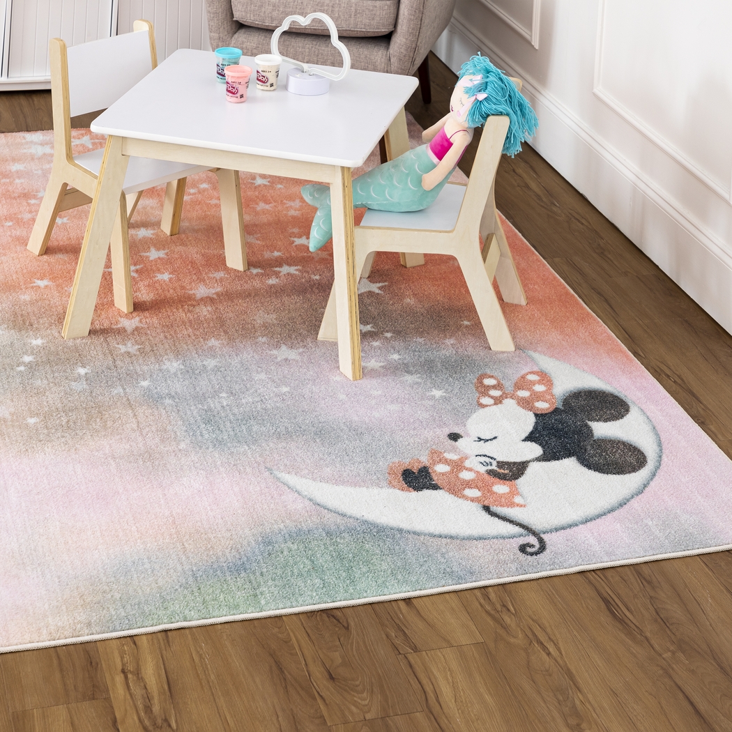 Kids Disney's Starry Dreams Minnie Mouse Pink 8' x 10' Rug - Thumbnail - Image 4