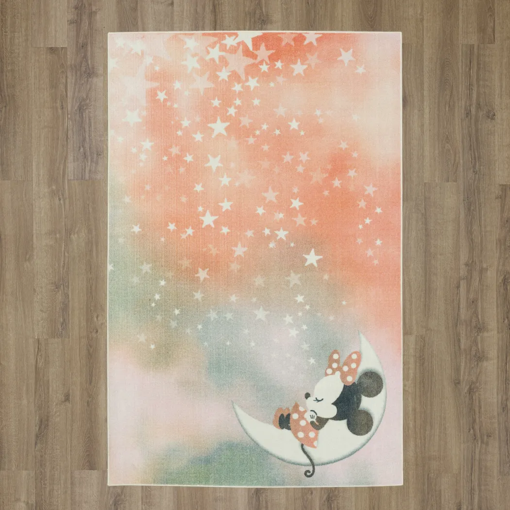 Kids Disney's Starry Dreams Minnie Mouse Pink 5' x 8' Rug - Image 6
