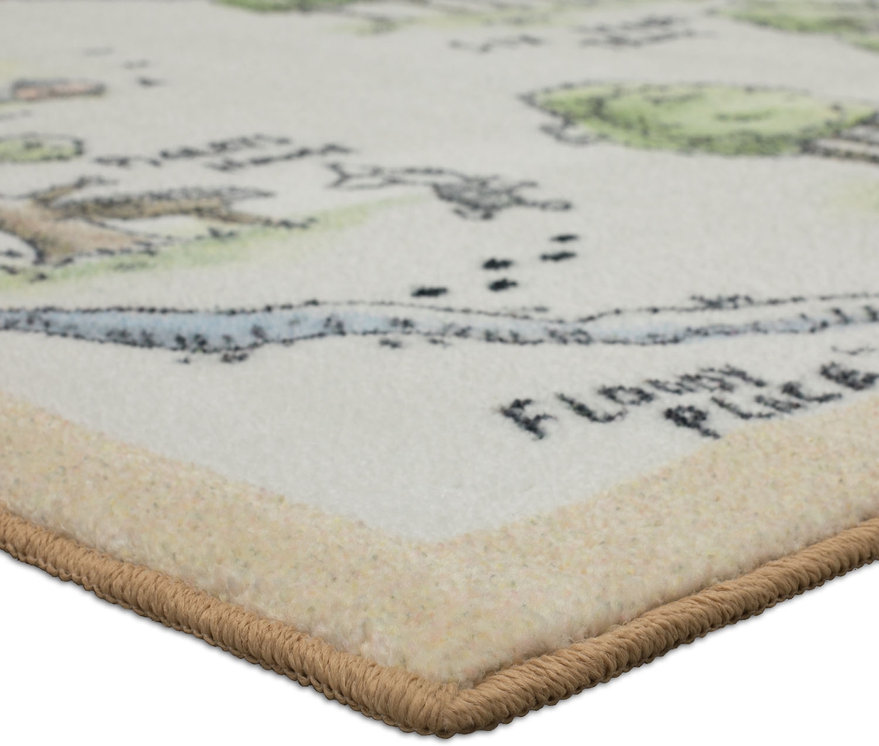 Kids Disney Winnie The Pooh 100 Acre Wood Map White 5' x 8' Rug - Thumbnail - Image 2