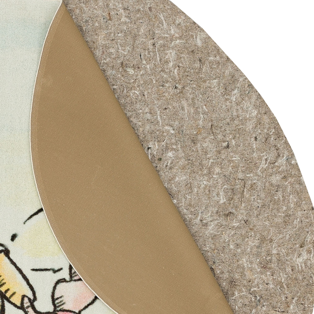 Kids Disney Winnie The Pooh Friendship White 5' Round Rug - Thumbnail - Image 3