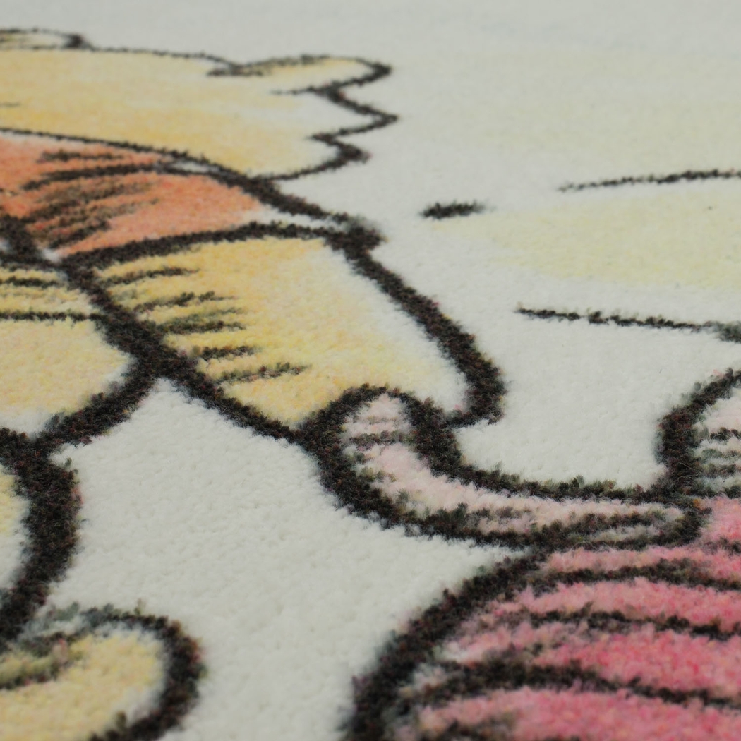 Kids Disney Winnie The Pooh Friendship White 8' Round Rug - Thumbnail - Image 2