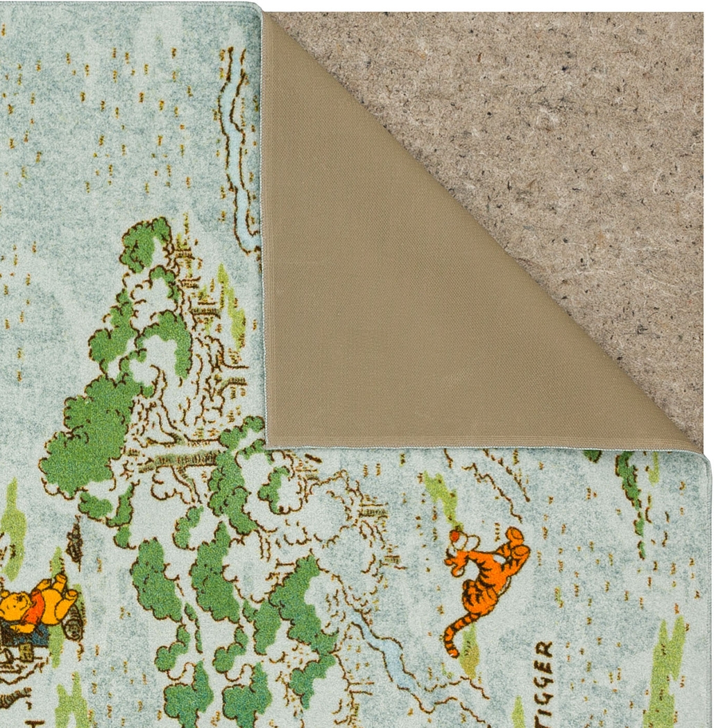 Kids Disney Winnie The Pooh Vintage 100 Acre Woods White 3' x 5' Rug - Thumbnail - Image 3