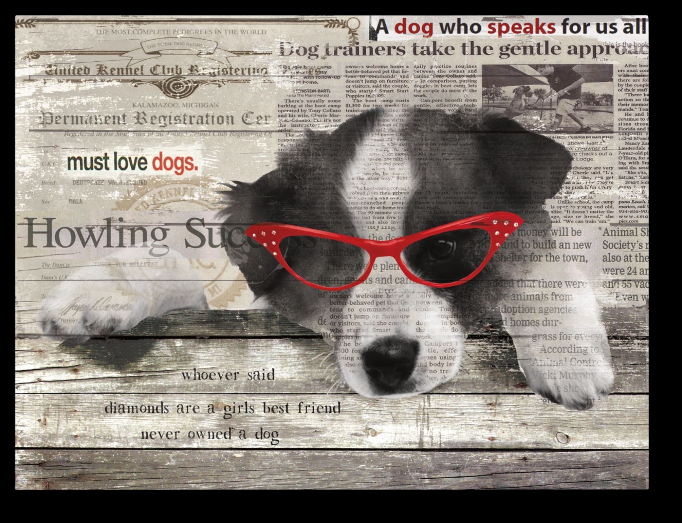 Kids Doggie Papers I Gray Artwork - Thumbnail - Image 1