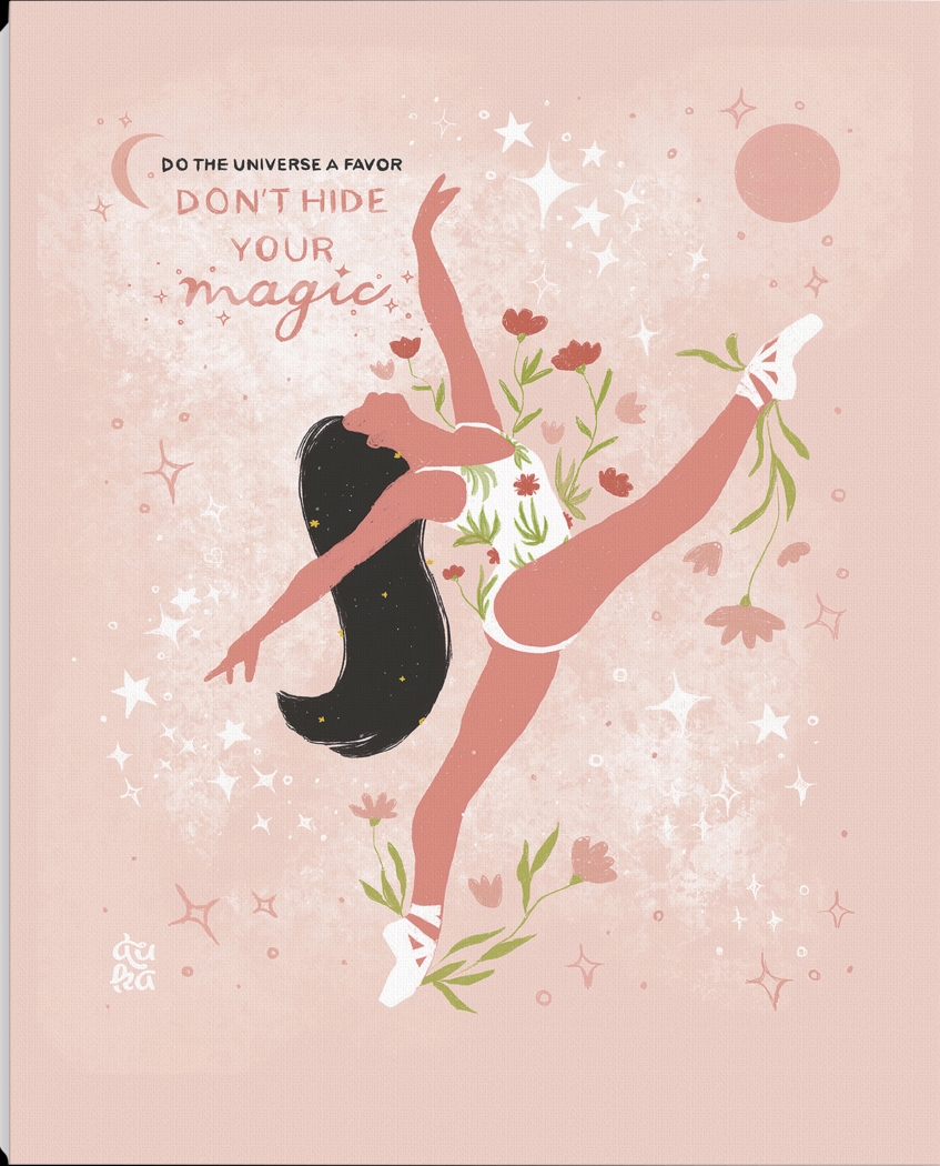 Kids Don't Hide Your Magic I Pink Artwork - Thumbnail - Image 3