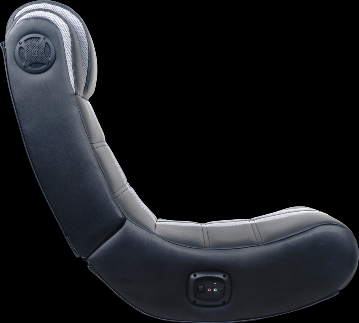 Kids Drako Black/Gray Gaming Rocker - Thumbnail - Image 2