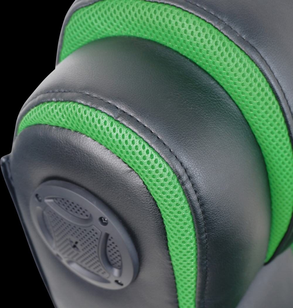 Kids Drako Black/Green Gaming Rocker - Thumbnail - Image 3