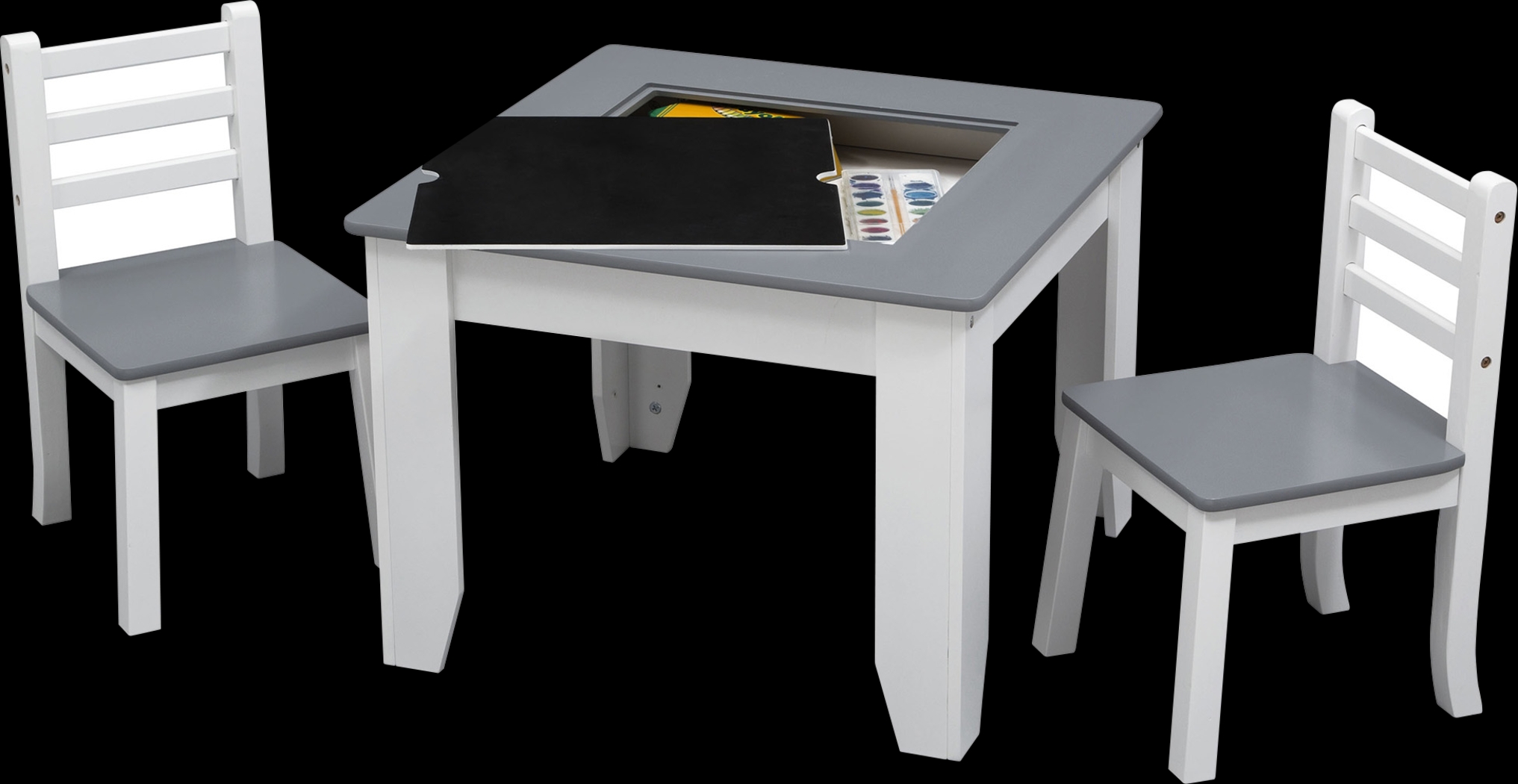 Kids Drawing Lessons Gray Table Set - Thumbnail - Image 2