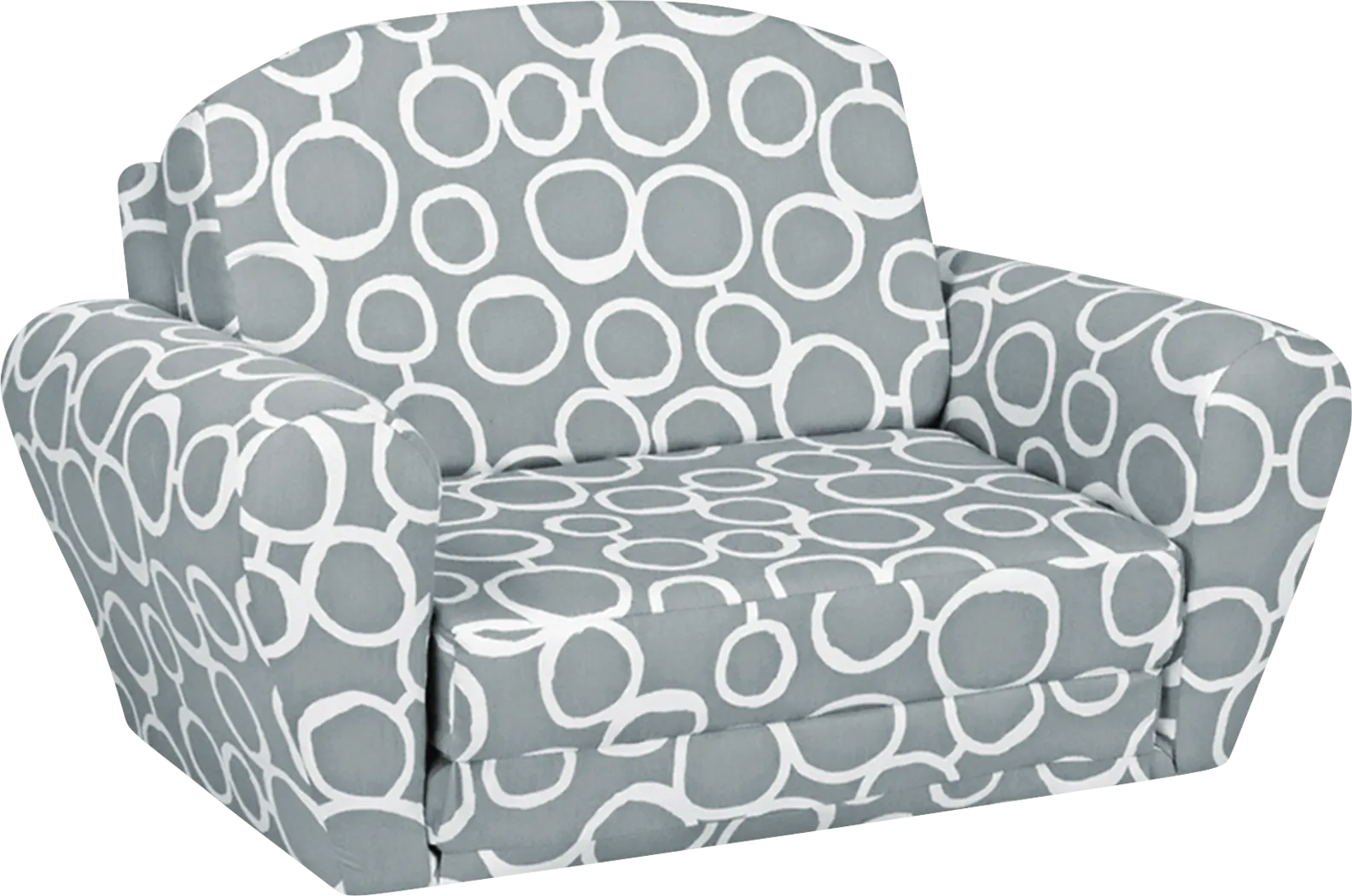 Kids Dream Burrow Gray Sleeper Chair - Thumbnail - Image 1