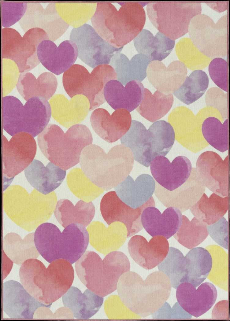 Kids Dreamy Heartland Pink 5' x 7' Rug - Thumbnail - Image 1