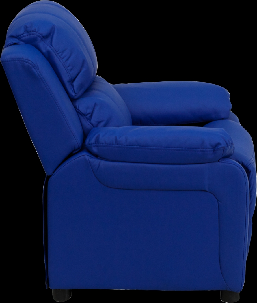 Kids Dreux Blue Recliner - Thumbnail - Image 2