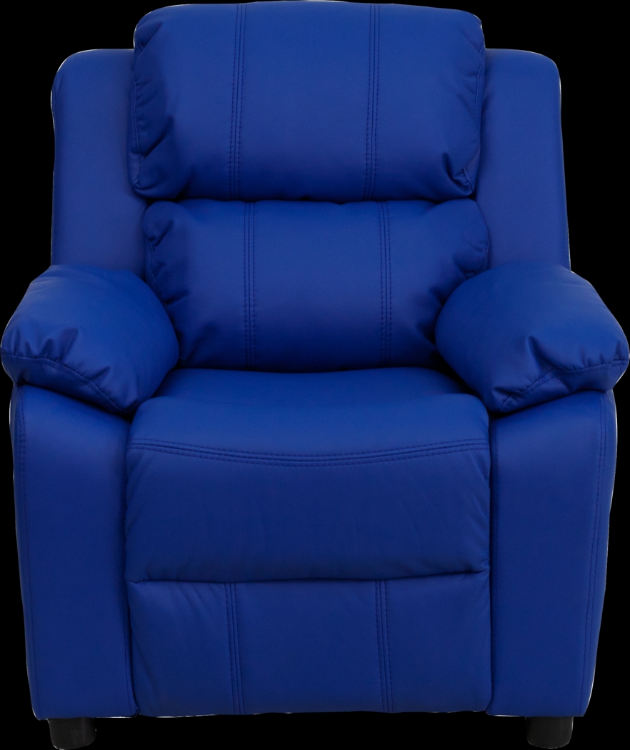 Kids Dreux Blue Recliner - Thumbnail - Image 4
