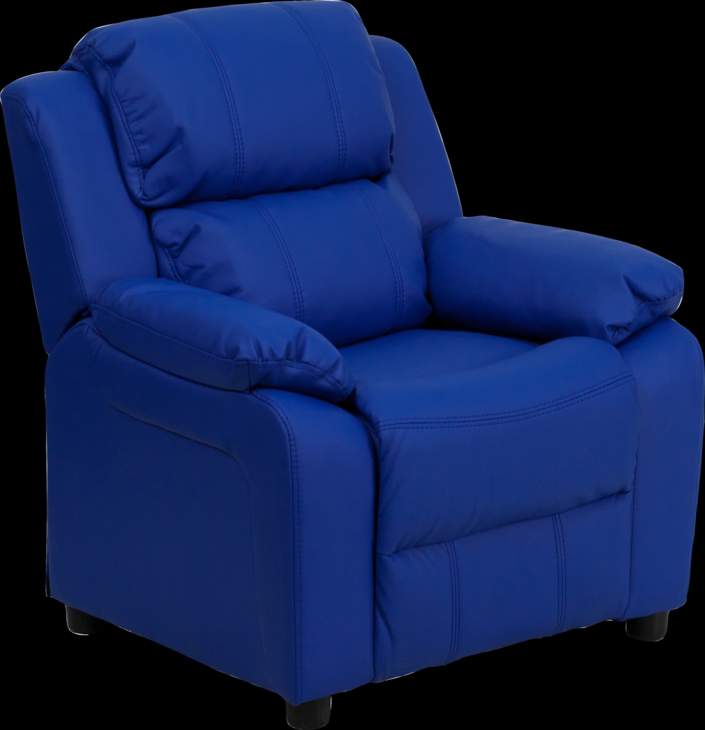 Kids Dreux Blue Recliner - Thumbnail - Image 1