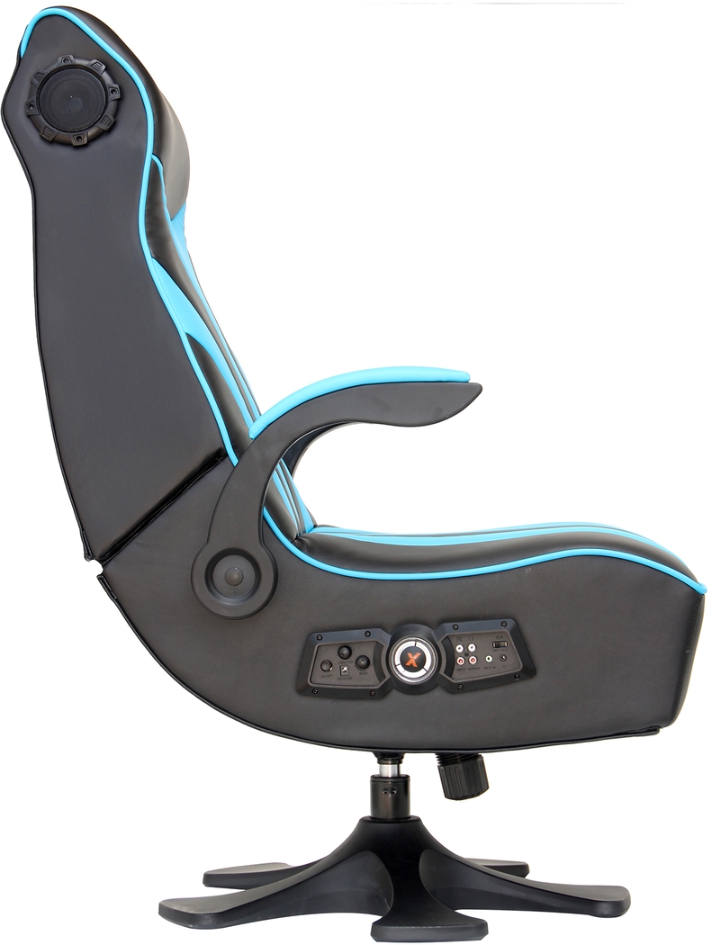 Kids Drop Camp Teal Gaming Chair - Thumbnail - Image 4