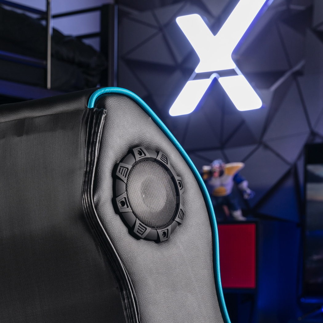 Kids Drop Camp Teal Gaming Chair - Thumbnail - Image 9