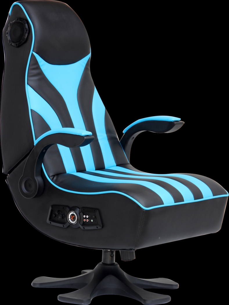 Kids Drop Camp Teal Gaming Chair - Thumbnail - Image 1