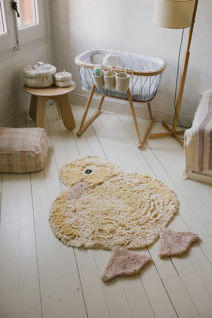 Kids Ducky Yellow 3'1 x 4' Machine Washable Rug - Thumbnail - Image 2