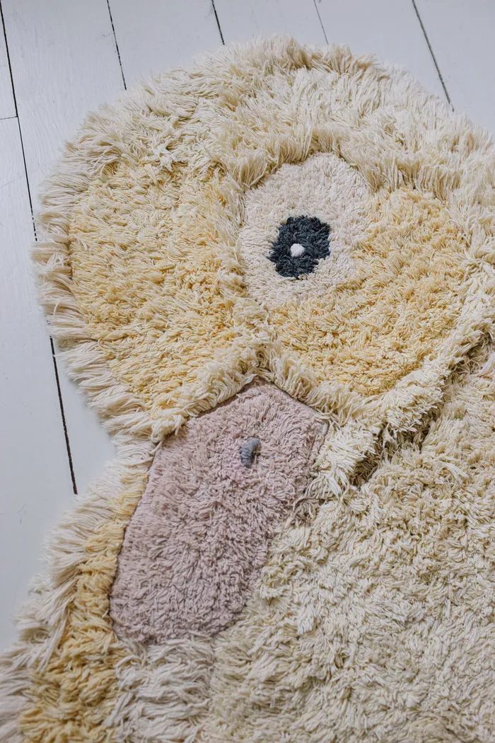 Kids Ducky Yellow 3'1 x 4' Machine Washable Rug - Thumbnail - Image 4
