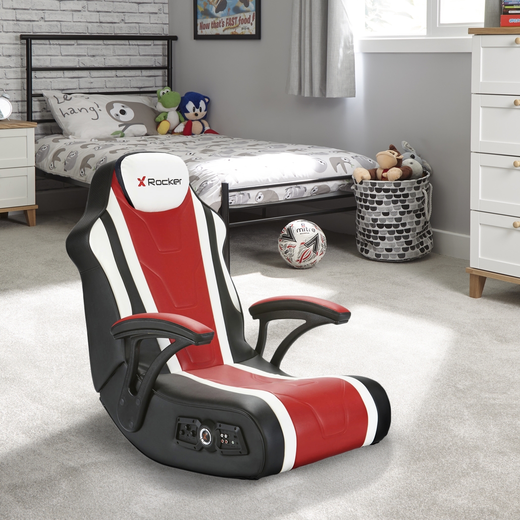 Kids Dunkirk Red Floor Gaming Chair - Thumbnail - Image 2