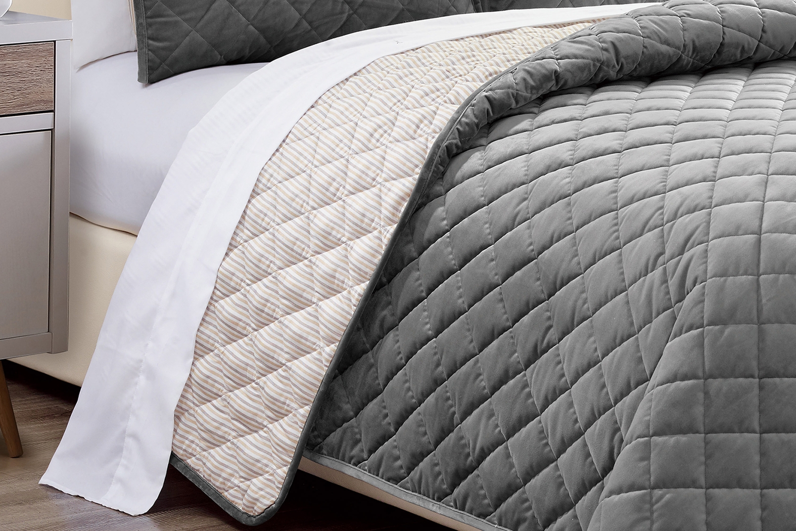 Kids Earthy Tones Gray 2 Pc Twin Comforter Set - Thumbnail - Image 3