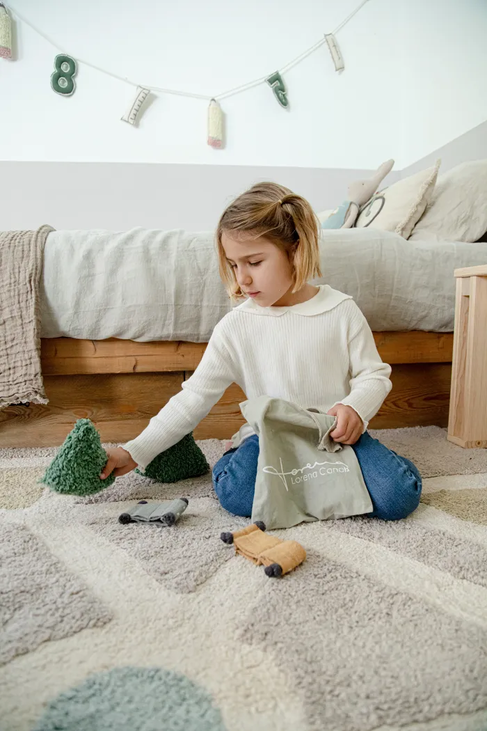 Kids Eco-City Beige 4' x 5'7 Machine Washable Rug - Thumbnail - Image 6