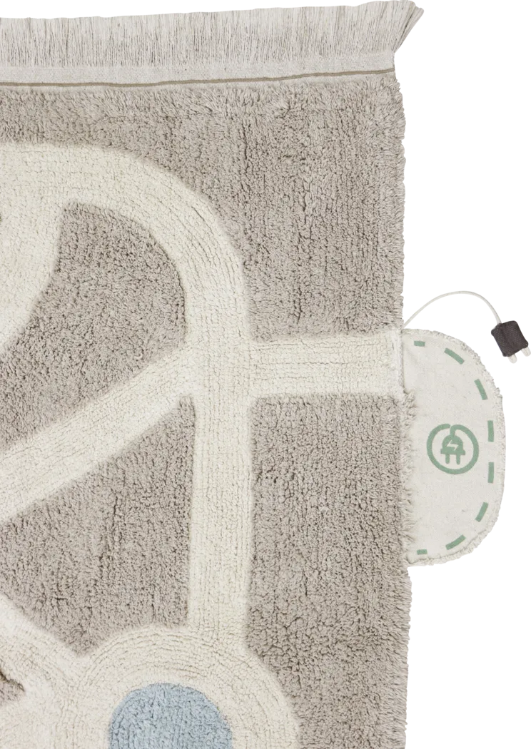 Kids Eco-City Beige 6'7 x 9'10 Machine Washable Rug - Thumbnail - Image 5