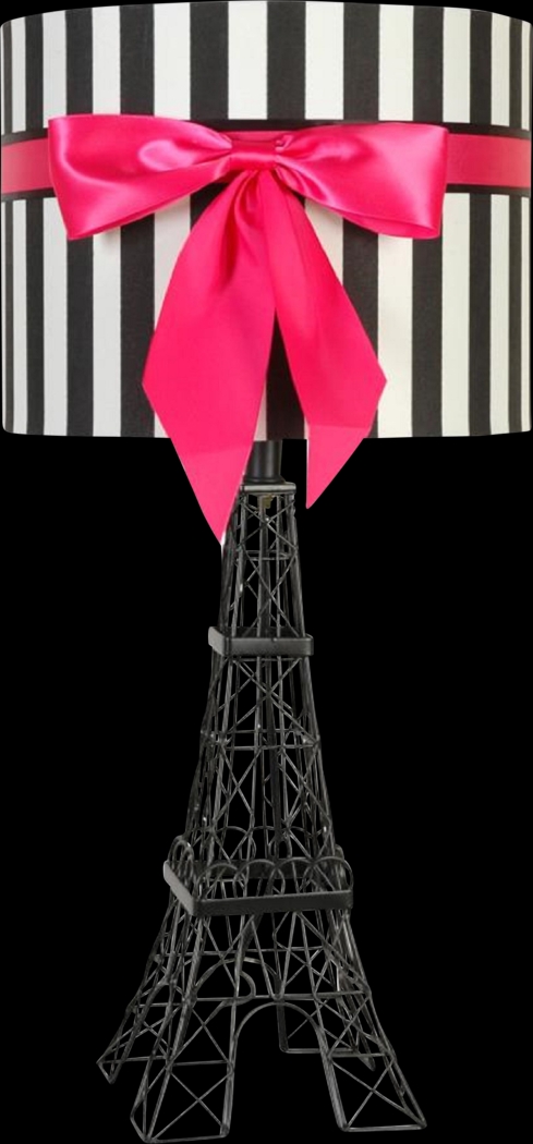 Kids Eiffel Tower Pink Lamp - Thumbnail - Image 1