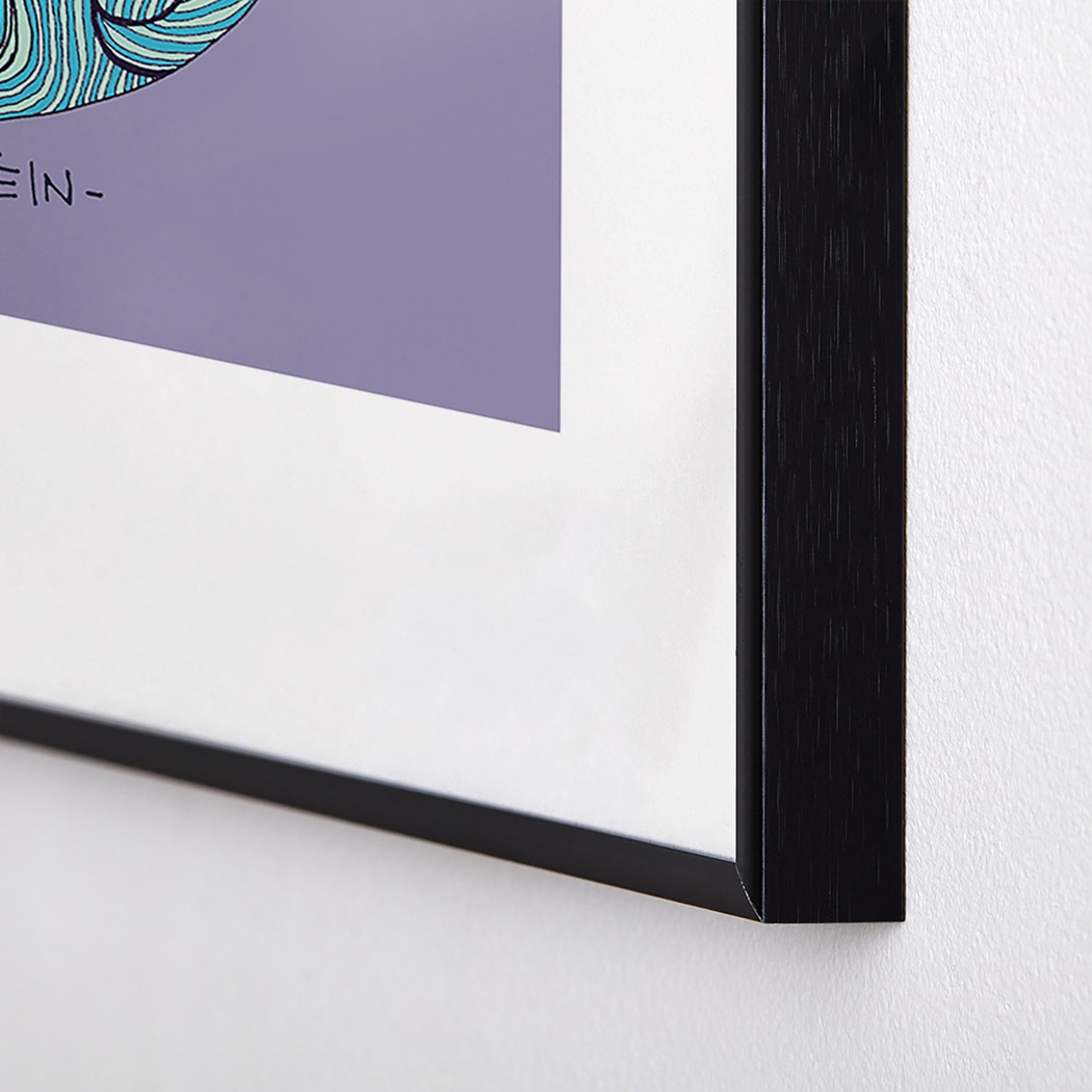 Kids Einstein Nature Blue Metal Framed Print - Thumbnail - Image 4